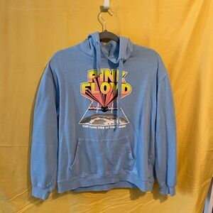 Pink Floyd Light Blue Graphic Crewneck Sweatshirt